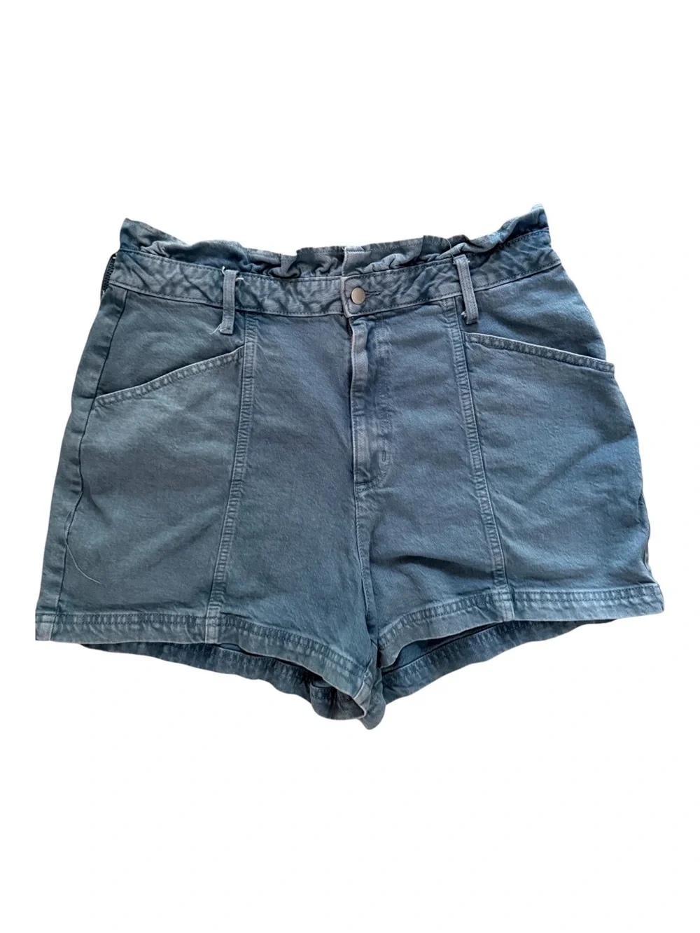 Universal Thread High-Waist Women’s Blue Paper Bag Waist Utility Shorts